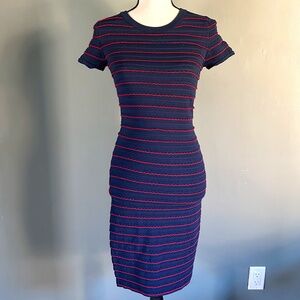 ✨ Michael Kors Striped Knit Bodycon Dress – Size XS ✨